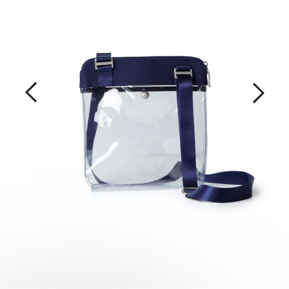 Baggallini Stadium Clear Pocket XBODY. Dark Blue. - Picture 1 of 12